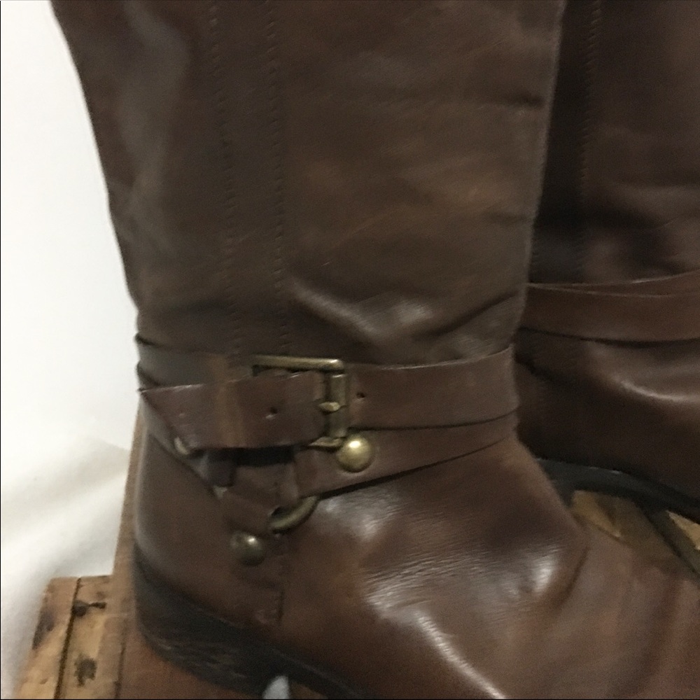 Vintage scene leather boots - Picture 4 of 10